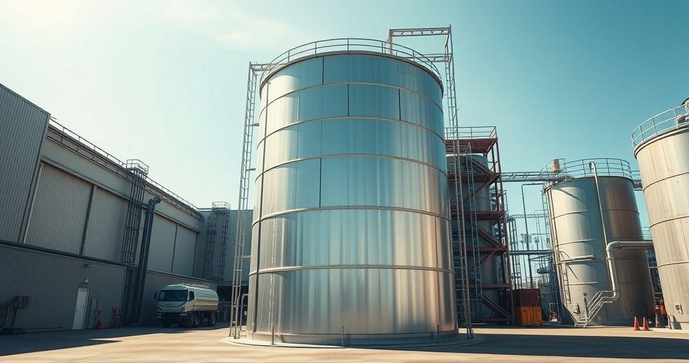 Tanque cilíndrico vertical como solução prática para armazenamento eficiente Tanque cilíndrico vertical como solução prática para armazenamento eficiente