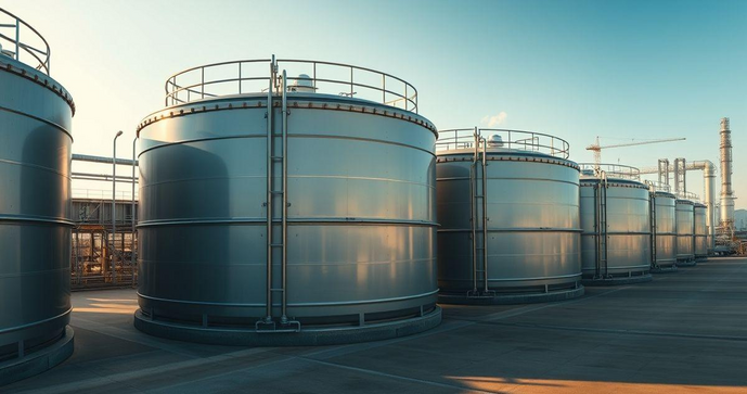 Tanques para produtos químicos essenciais no armazenamento seguro