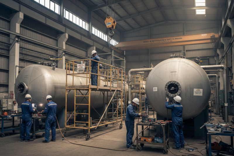 Manutenção de Vasos de Pressão em Indústrias: Importância e Cuidados Essenciais